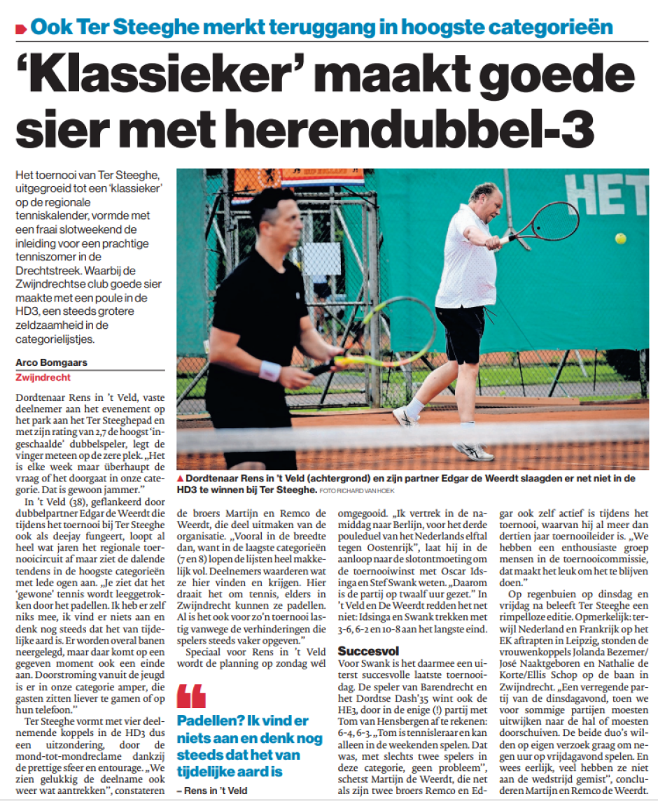 Open toernooi Dordtenaar