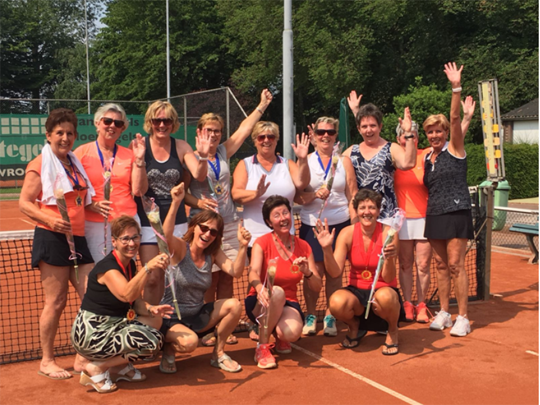 Kampioensteam damesdubbel 45+